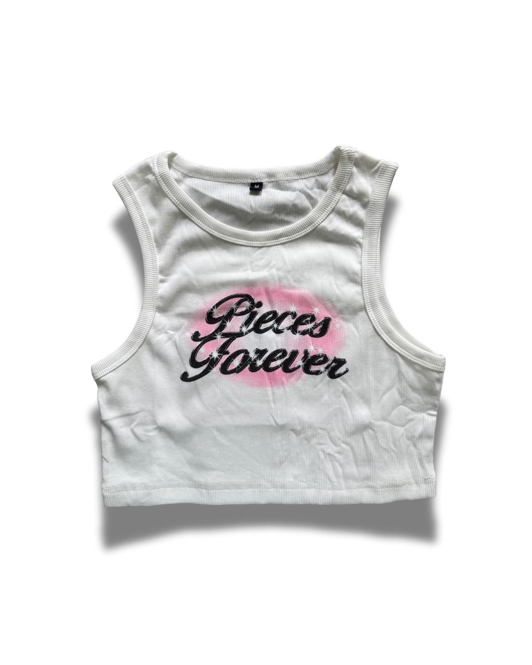 “ Pieces forever “ Cropped Tank